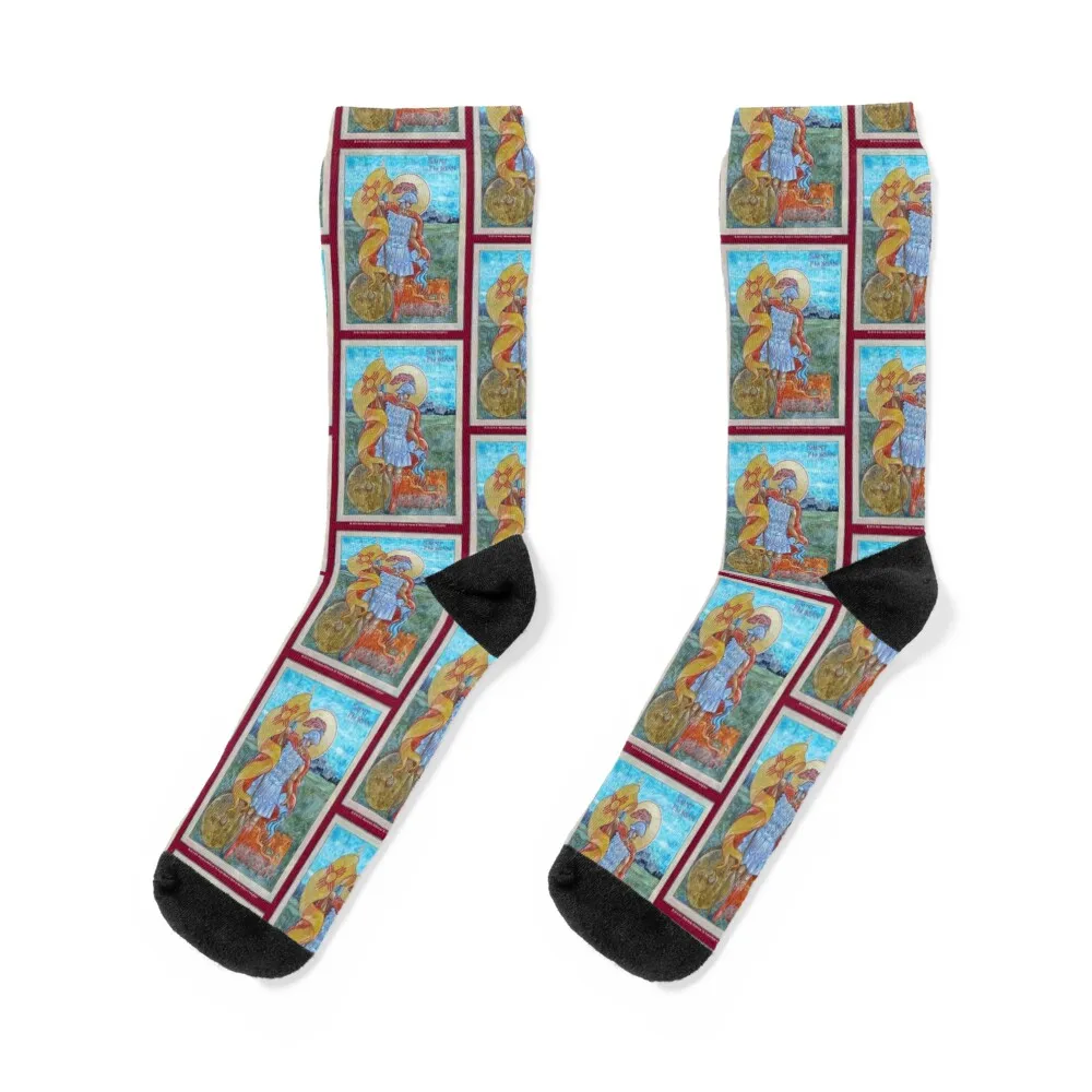 

St. Florian Icon - Patron Saint of Firefighters. Socks Funny socks cycling socks sport socks Toe sports socks Socks Female Men's