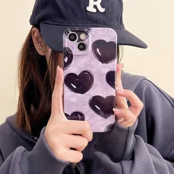 Glossy Hard Acrylic Love Heart Luxury Phone Case for Reno 5 Pro (S6357)