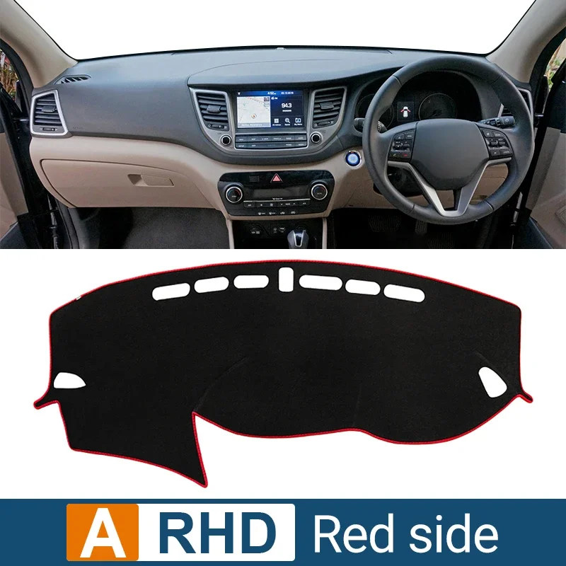 thumbnail image 1 of Cubierta del salpicadero del coche para Hyundai Tucson TL 2015 2016 2017 2018, alfombrilla parasol de escritorio para instrumentos, accesorios antideslizantes para tablero, 1 of 5