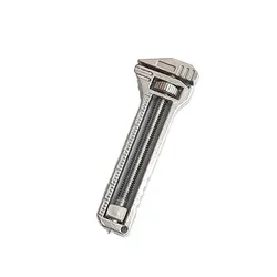Compact Multi - Tool Keychain: Portable Pocket Knife & Screwdriver for Camping and Everyday Use (Silver)