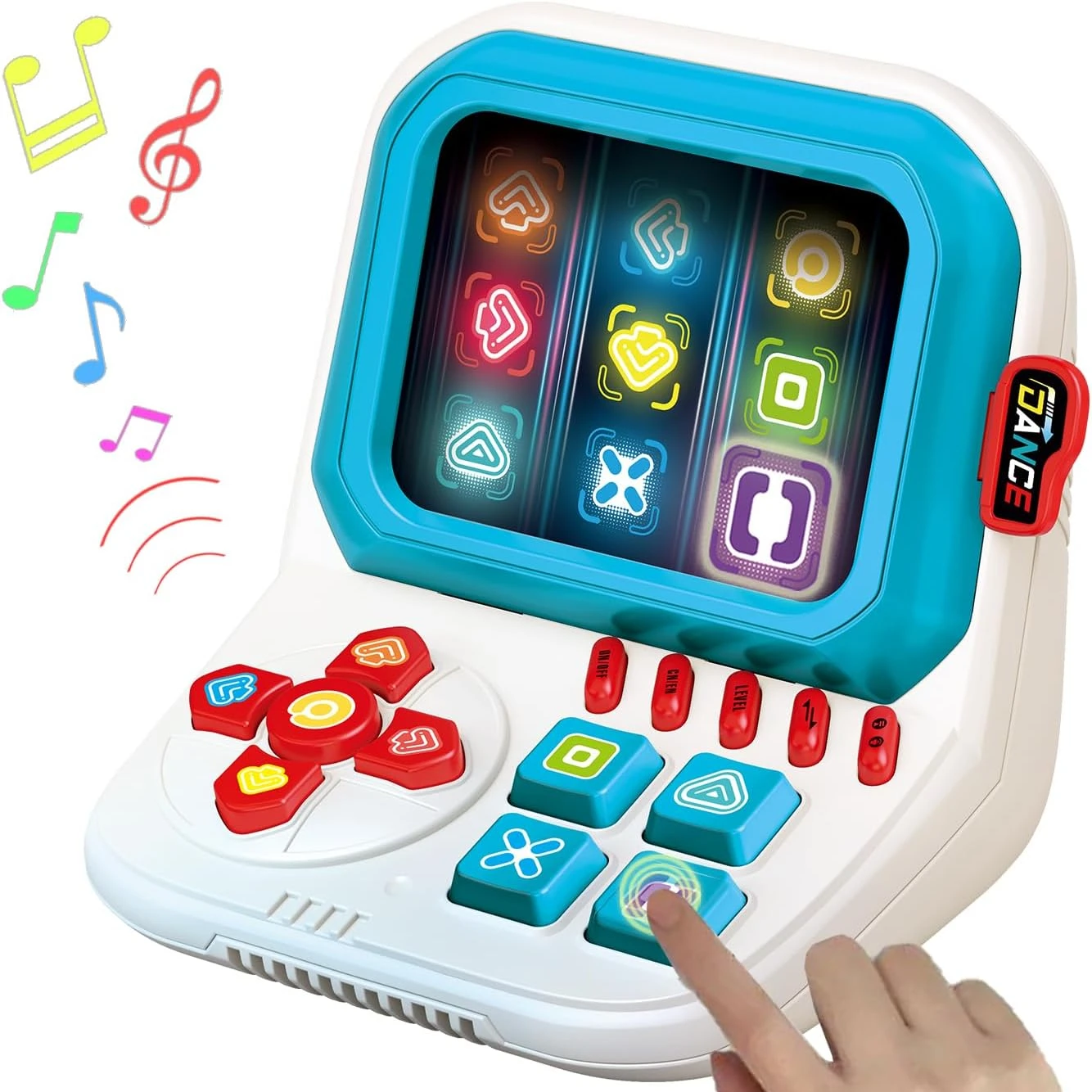 Finger Dance Machine ,Quick Push Pop Game Fast Push toy,3 Modes Handheld Speed Pushing Game,Multi-Player Play, birthday Gifts
