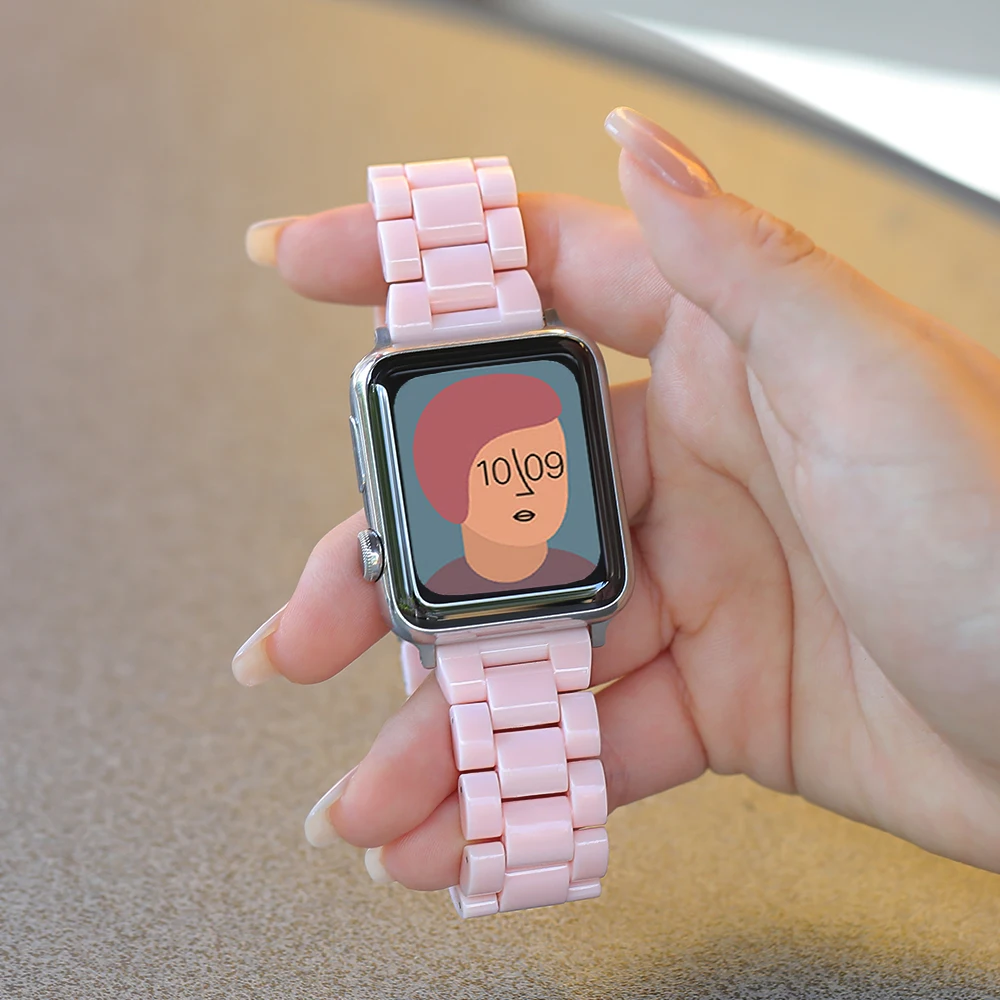 

Strap for apple watch band 40mm 44mm 41mm 45 mm 38 mm 42m Stainless Steel Buckle correa bracelet iwatch series 7 6 5 4 3 se band