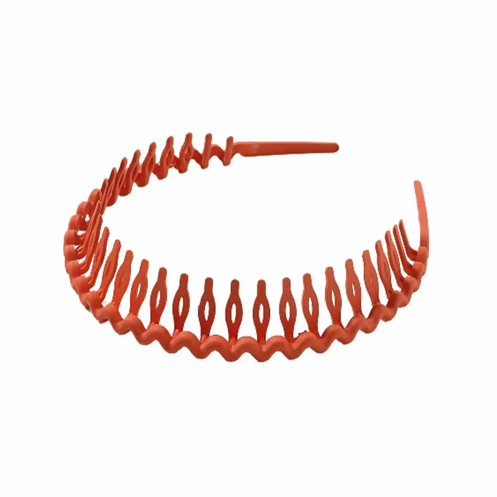 Plastic Teeth Headbands Wavy Headwear with combs Non-slip Thin Hair bands for Women Girls Hair DIY Styling Accessories A4H3