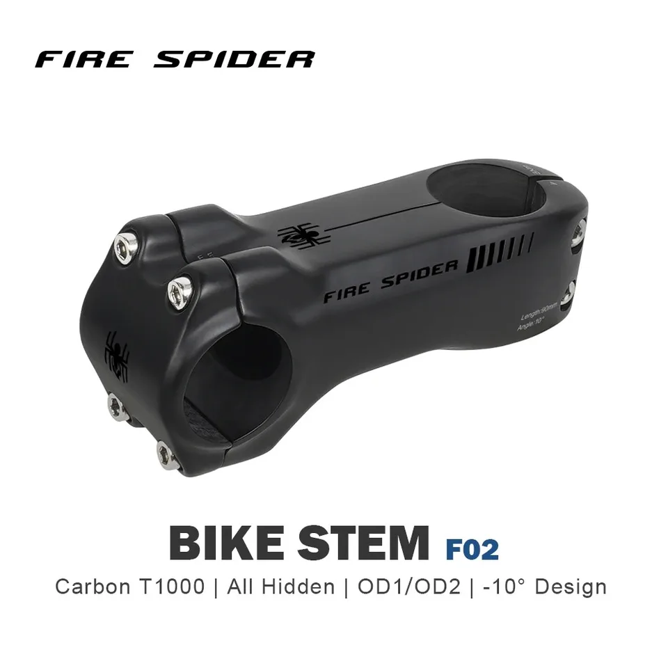 TOSEEK Fire Spider-T1000 Carbon Fiber Stem Road Bike DH XC Bars