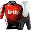 2025 Lotto Team Cycling Jersey Set Summer Cycling Clothing Men's Kit Road Bike Shirts Suit Bicycle Bib Shorts MTB Uniform 3
