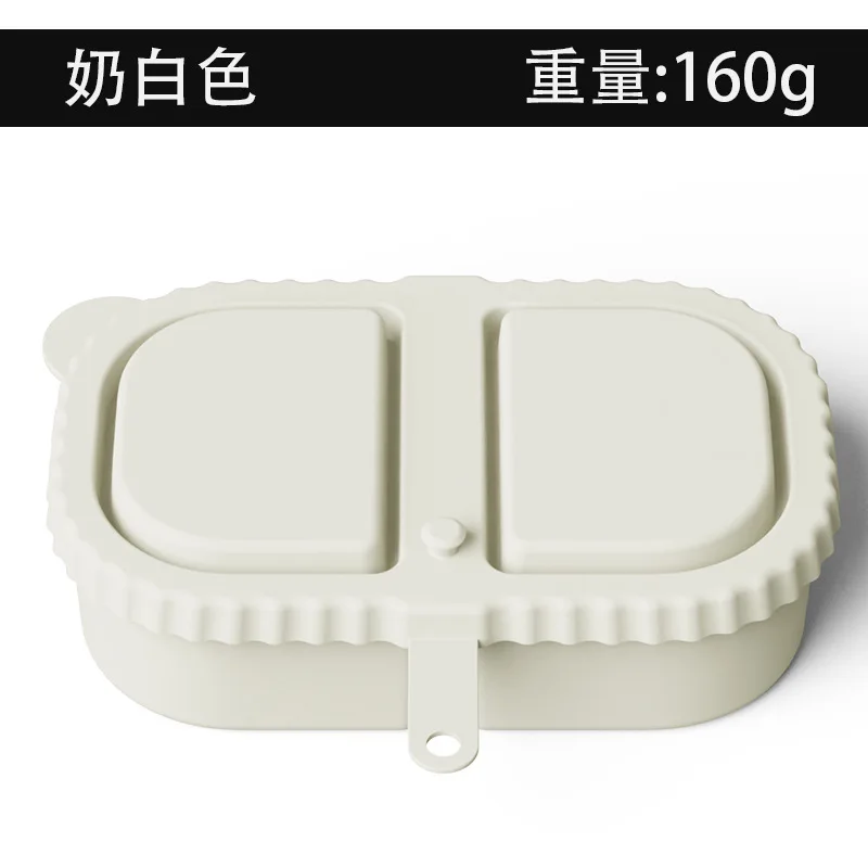 Eco-Friendly Silicone Snack Bento Box with Leakproof Lid - Reusable Food Storage for Sauces, Fruits, and Snacks