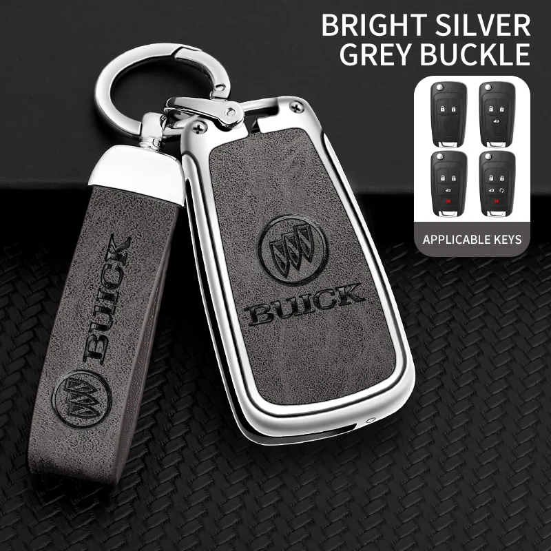 Zinc Alloy Leather Car Key Case Cover Fob For Buick Lacrosse Encore GL8 Regal Rendezvous Skylark For Chevrolet Camaro Cruze Trax key case,key case cover,car key shell,remote control case cover