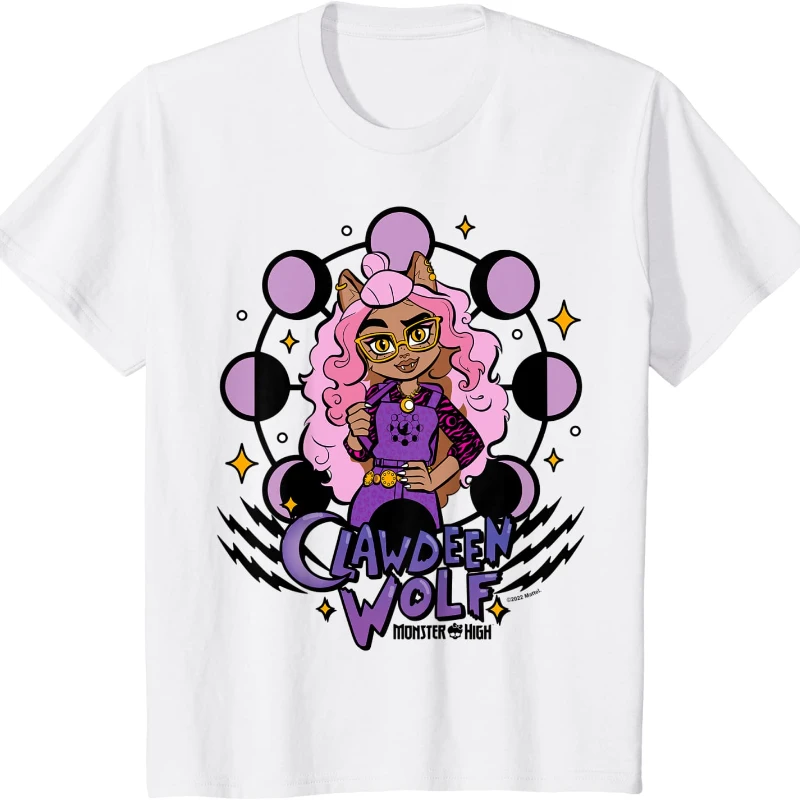 Men's Monster High Clawdeen Wolf T-shirt Graphic Casual Top_voghion.com