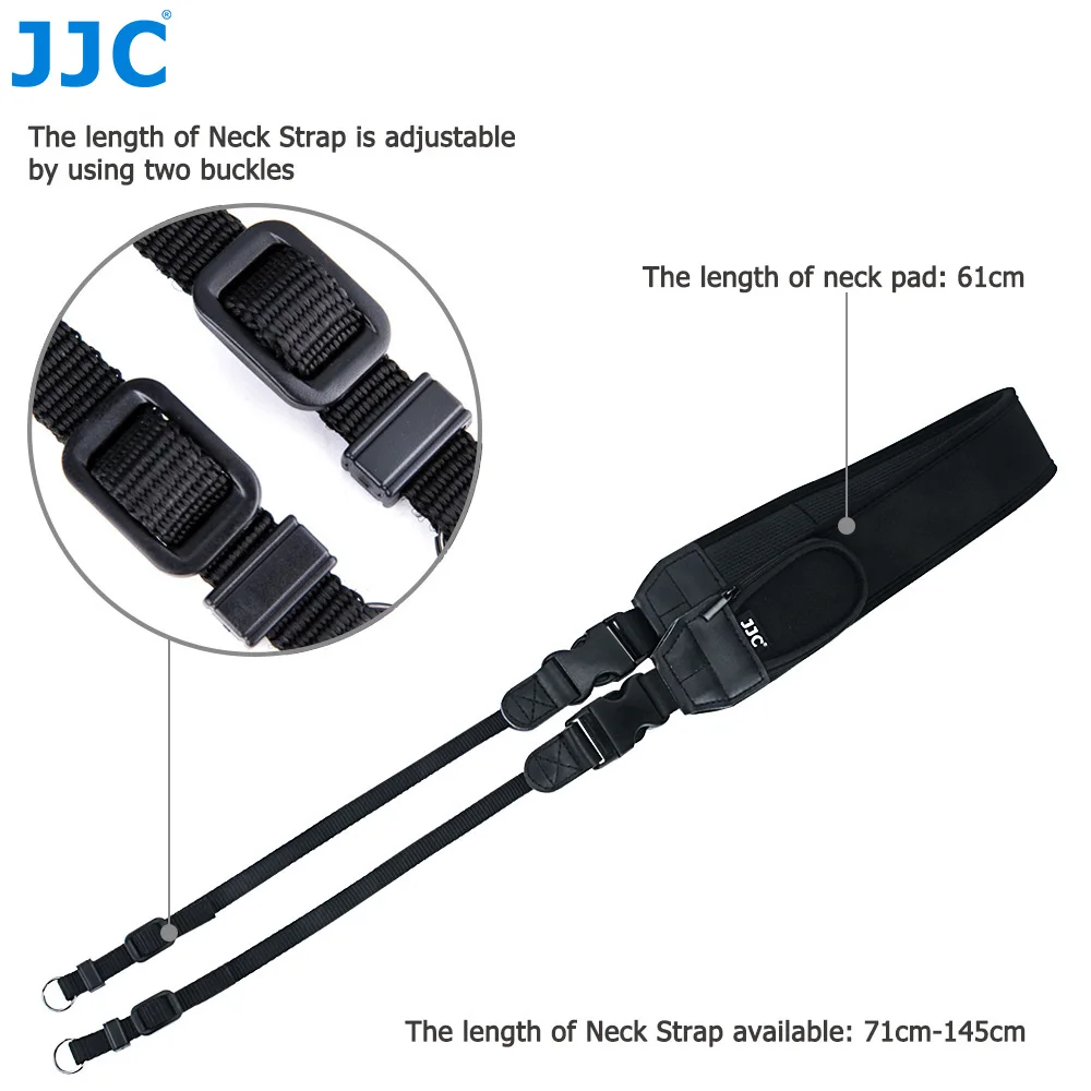 JJC 두꺼운 카메라 목걸이 어깨 스트랩 벨트  A7 V A7V A7M5 캐논 EOS R8 R5 마크 II R50 R7 R10 RP R5 R6 M50 마크 II용