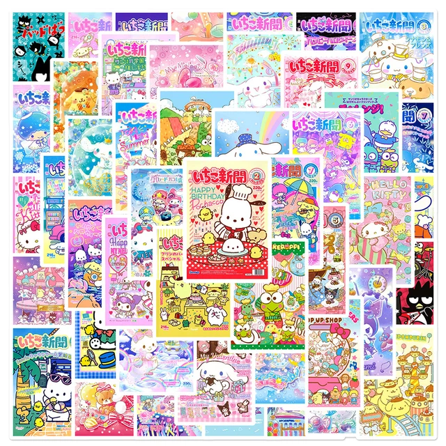 Cute Hello Kitty Kuromi Posters  Hello Kitty Poster Stickers - 10