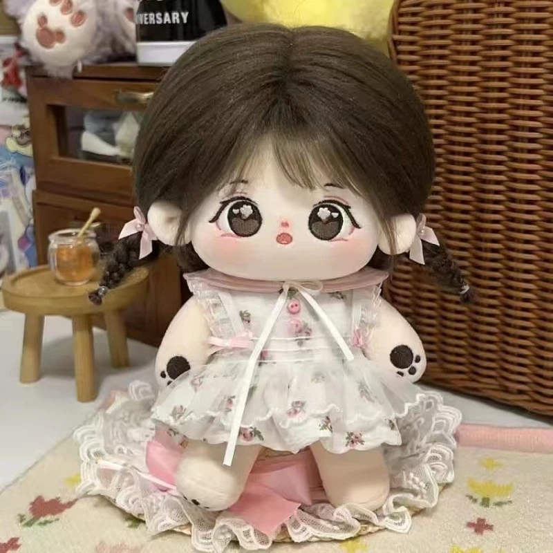 

20 см Kawaii Little Halo сменная одежда Diy наряд Скелет кукла плюшин мягкая игрушка милые звезды куклы Мягкие набивные подарки для девочек