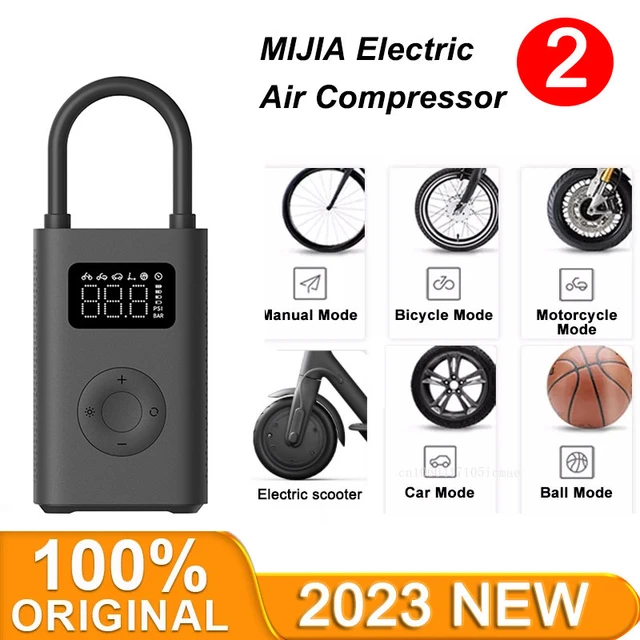 Xiaomi-bomba de aire eléctrica Mijia 2, inflador portátil de neumáticos de  baloncesto de 2000mAh y 150psi, inflador rápido con iluminación, novedad -  AliExpress