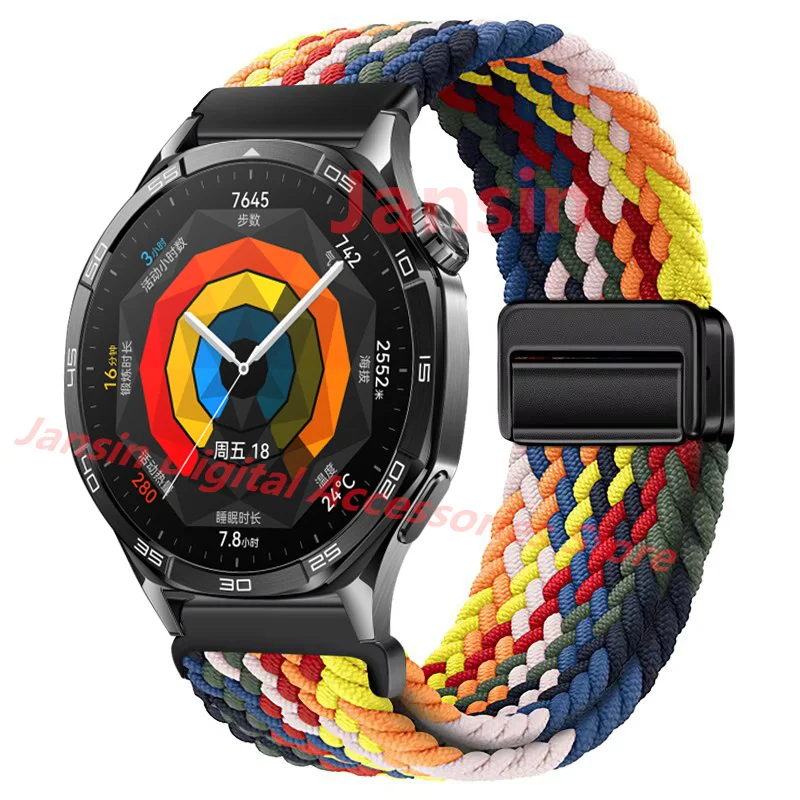 Elegant Weaves Nylon Loop Band - 22mm Bracelet Watchband