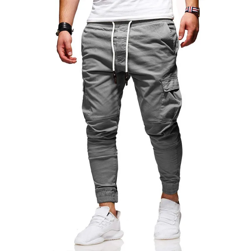 Men Trousers Casual Sports Pants Sweatpants Hip Hop Harem Pencil Pants Size S-3XL