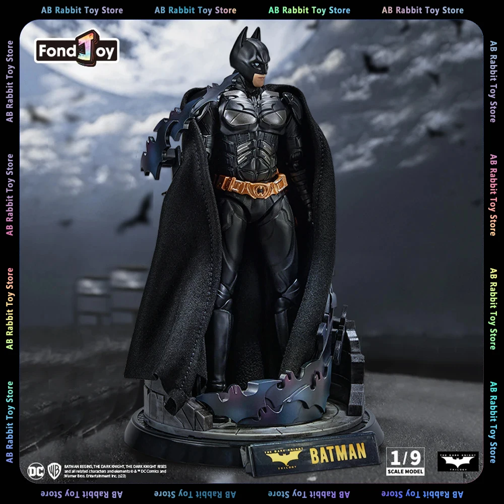 

19.5CM Original Fondjoy DC Batman Movie Figures The Dark Knight Batman Action Figurine DC Multiverse 1/9 PVC Model Doll Toys