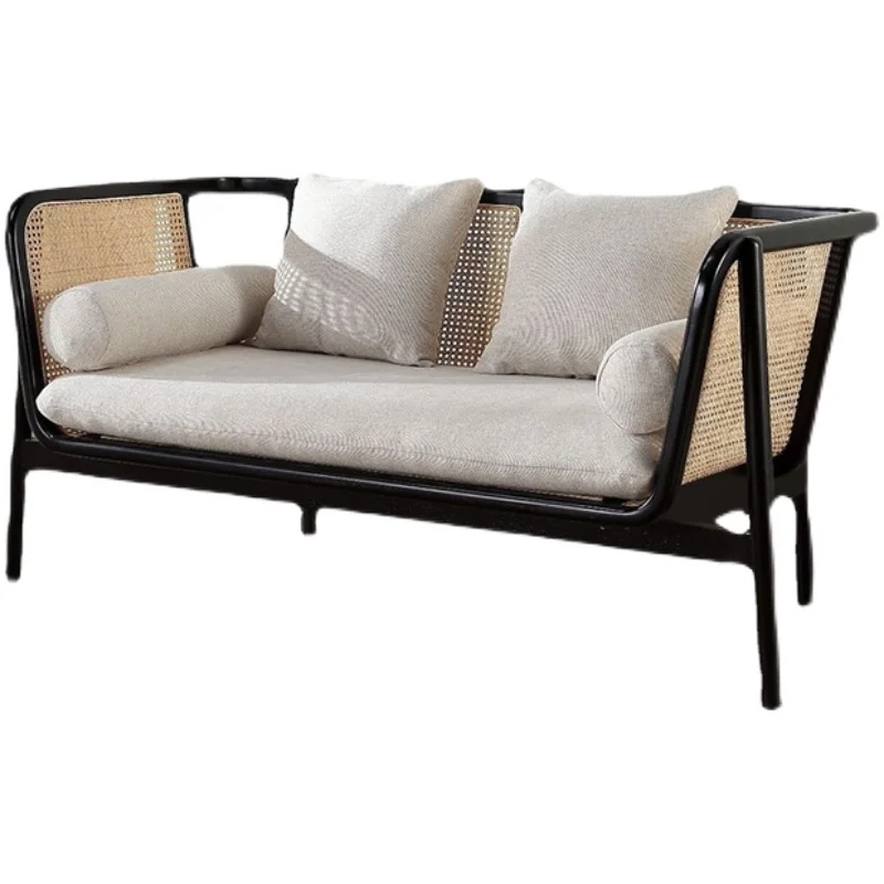 

YY Rattan Sofa Small Apartment Living Room Modern Minimalist Creative Ash Rattan Chair