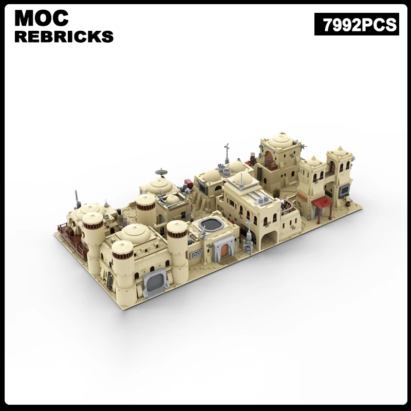 

Space War Desert Scene Architecture House Hangar Pub MOC Building Block Model Brick Toys Children's Christmas Gifts