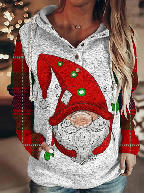 Women 3D printing Christmas Fawn Hooded Sweatshirt Autumn Winter Warm Long Sleeve Printed Hoodies Female Drawstring Pullovers off white hoodie Hoodies & Sweatshirts