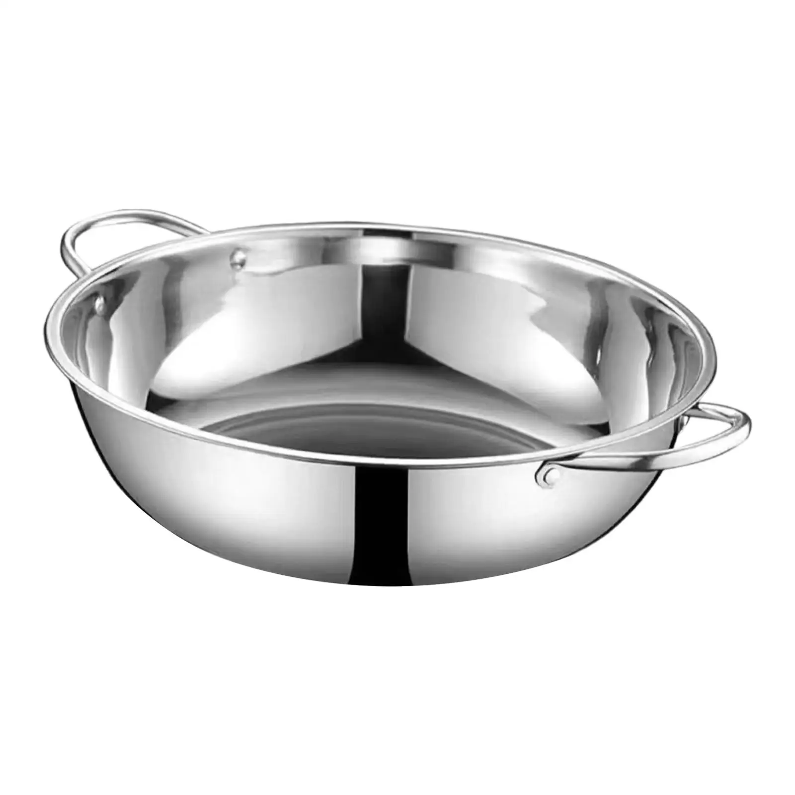 Stainless Steel Hot Pot for Induction Cooker Shabu Shabu Pot Kitchen Cookware for Thanksgiving Celebrations Kitchen Barbecue Stainless Steel Hot Pot for Induction Cooker Shabu Shabu Pot Kitchen Cookware for Thanksgiving Celebrations Kitchen Barbecue