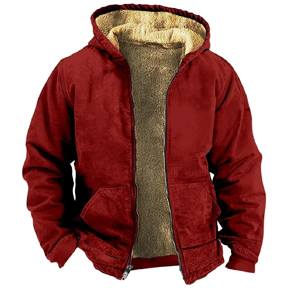 Solid Color Hoodie Men's Coat Women Zipper Sweatshirt Long Sleeve Stand Collar Fashion Clothes 2024