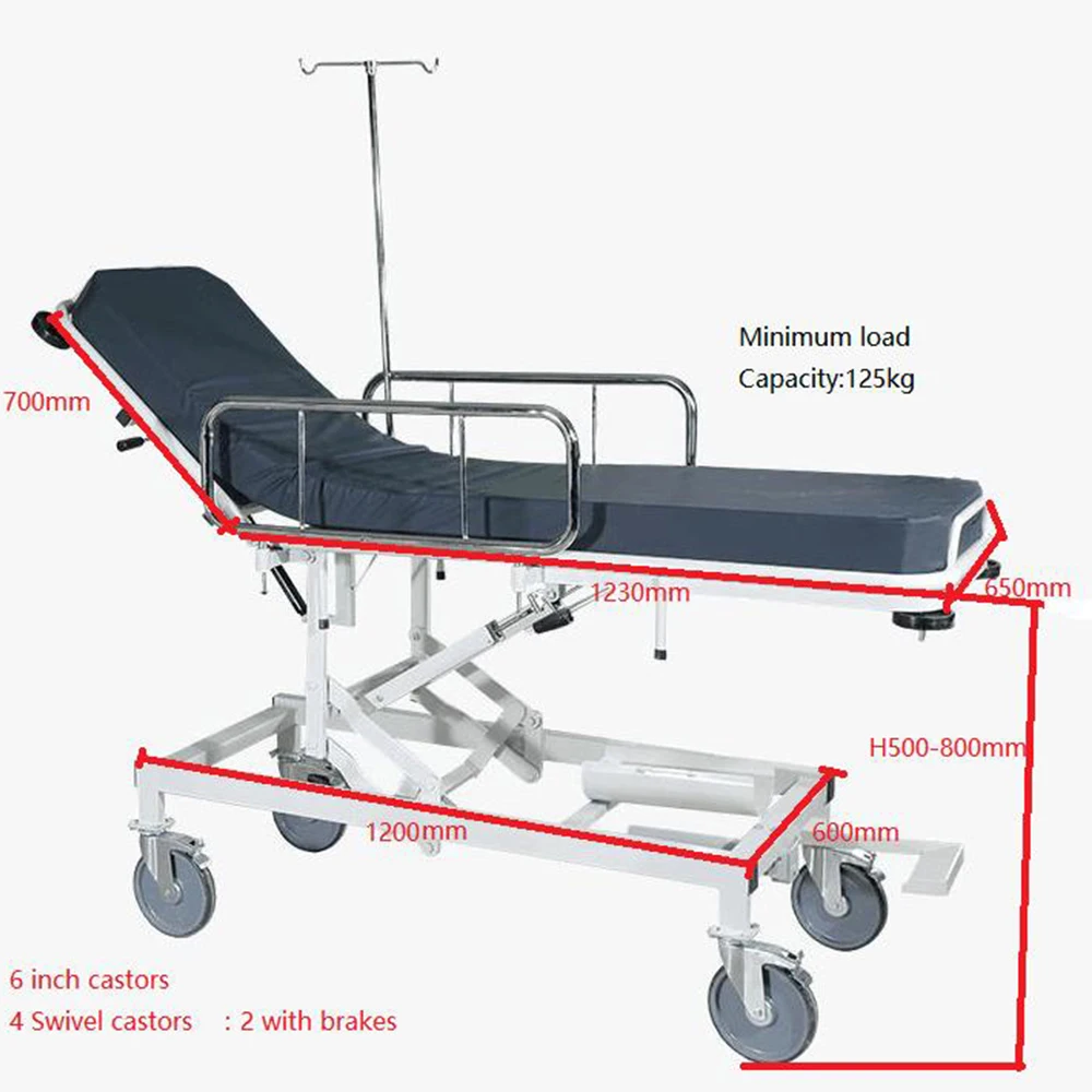 

Hospital Hydraulic Stretcher Ambulance Stretcher Patient Transfer Patient Stretcher Trolley