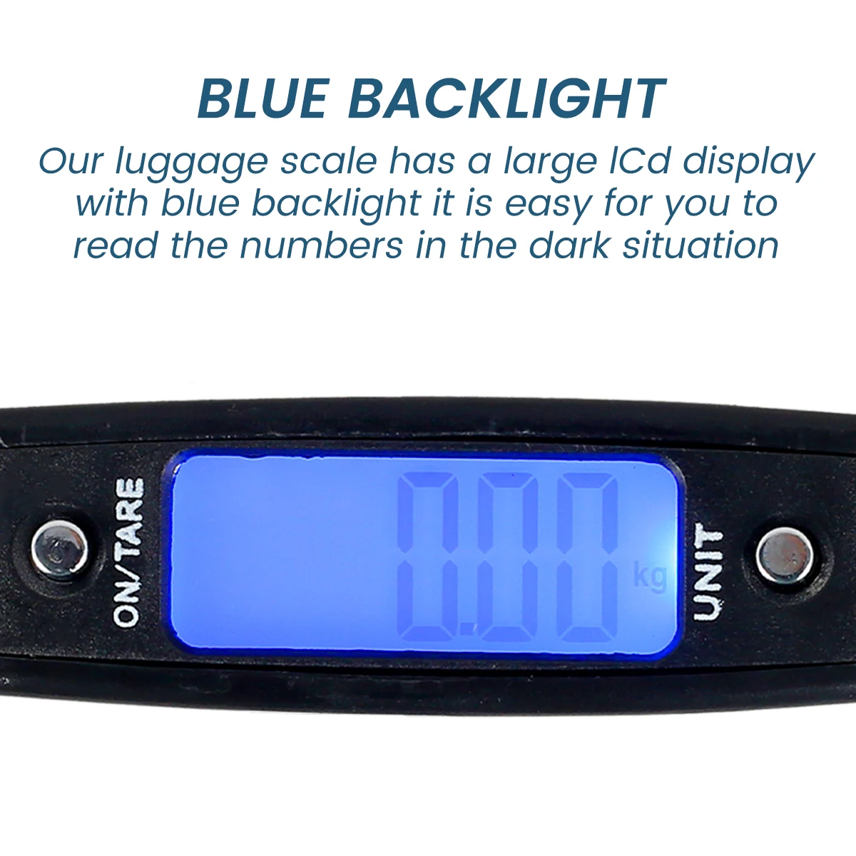 Digital Luggage Scale with Backlight - Portable 50kg Capacity