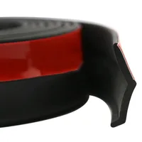 Universal Car Front Bumper Lip Splitter Spoiler Rubber Skirt Protector BodyTrim Bumper Lip Strip Car Side Lip Exterior Mouldings 3