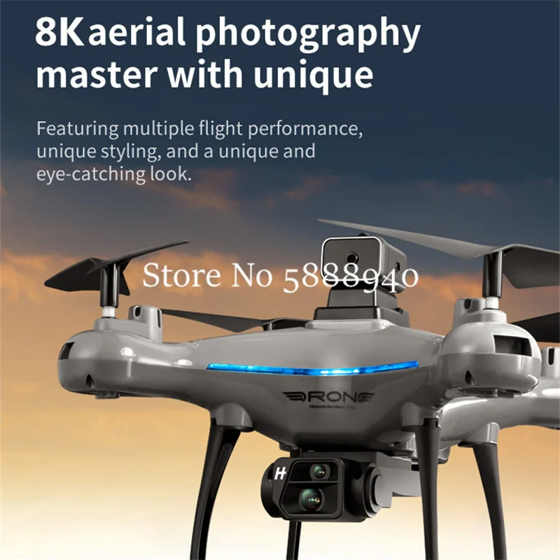 Drone Enfant 4K 8K avec Caméra 1800mAh Batterie Double/Jouet Plie