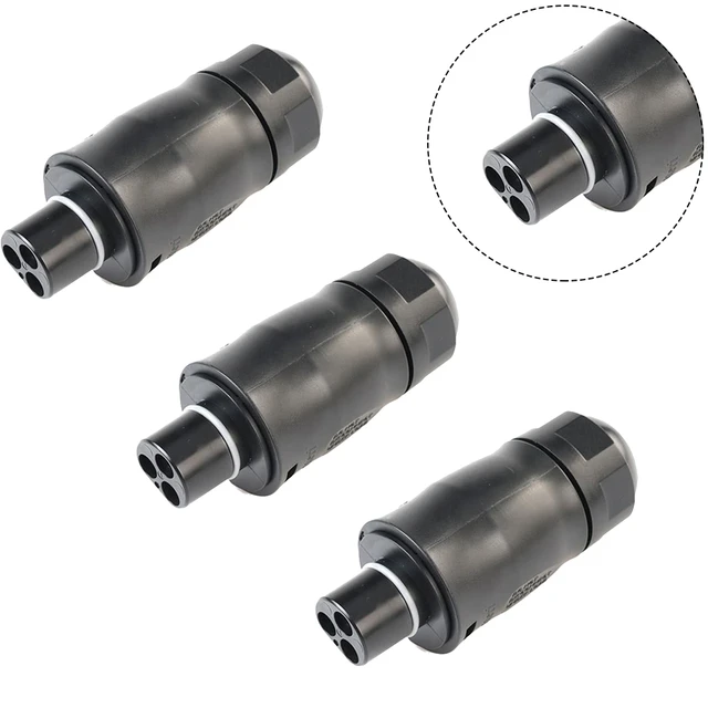 Female Betteri BC01 Connector and Cap, 3-Pole IP68 Waterproof Dustproof PP0  Material TUV 250V-, 25A, 350V-25A