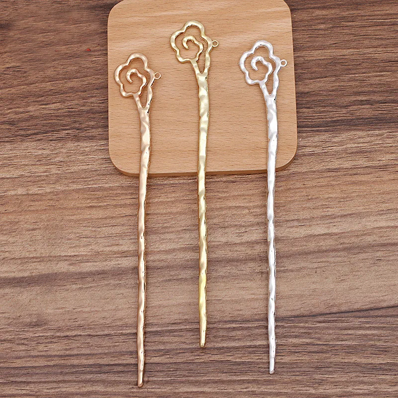 

10 PCS 179x27mm Vintage Hairpin KC Gold/ Silver Plated Clouds Hair Sticks For Girl Women Jewelry Headwear Accessories