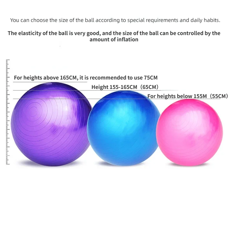 Yoga Ball Thick Explosion Proof Massage Ball Gymnastic Exercise Fitness pilates equipment home gym equipment massage ball,yoga ball,gymnastics ball