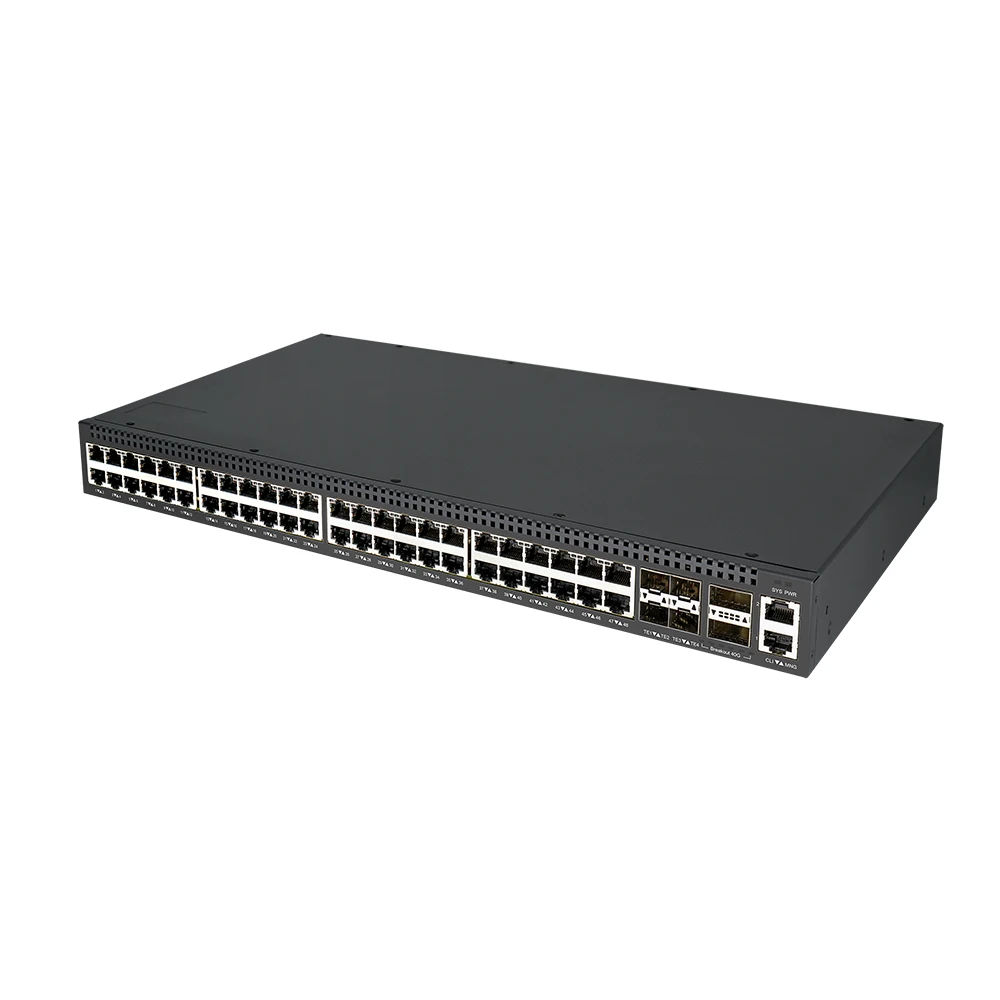 48포트 2.5G + 4x10G SFP+ + 2x40G QSFP+ 관리형 스위치, 레이어 2+/3 라이트, 랙 장착 가능