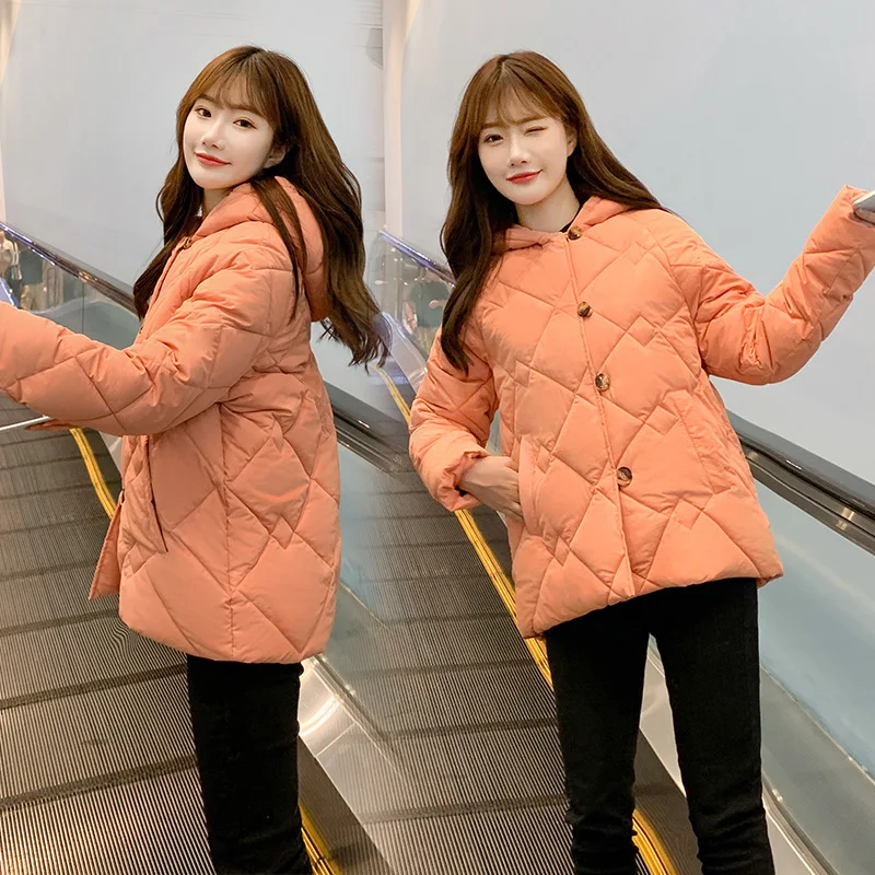 

New Winter Korean version of the fashionable loose short hooded thickened breadsuit