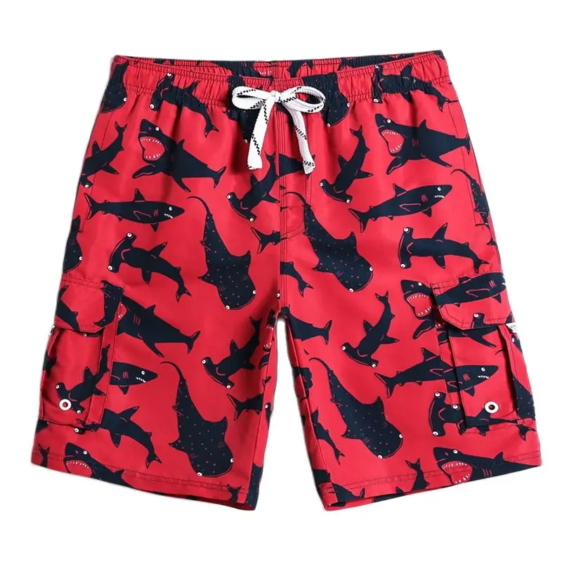 

Summer men's beach pants loose and quick-drying casual shorts cropped pants
