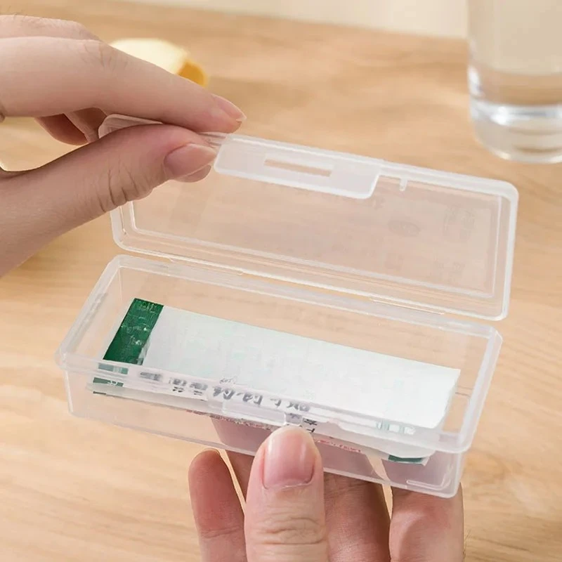 1Set Storage Box with 4 Small Storage Boxes, Transparent Storage Box - with Detachable Compartments, Can Store Sewing Supplies