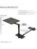 VIVO 20 inch Over Couch Swivel Table Laptop Desk for Remote Work Portable Recliner Workstation with Height Adjustable Sw 4