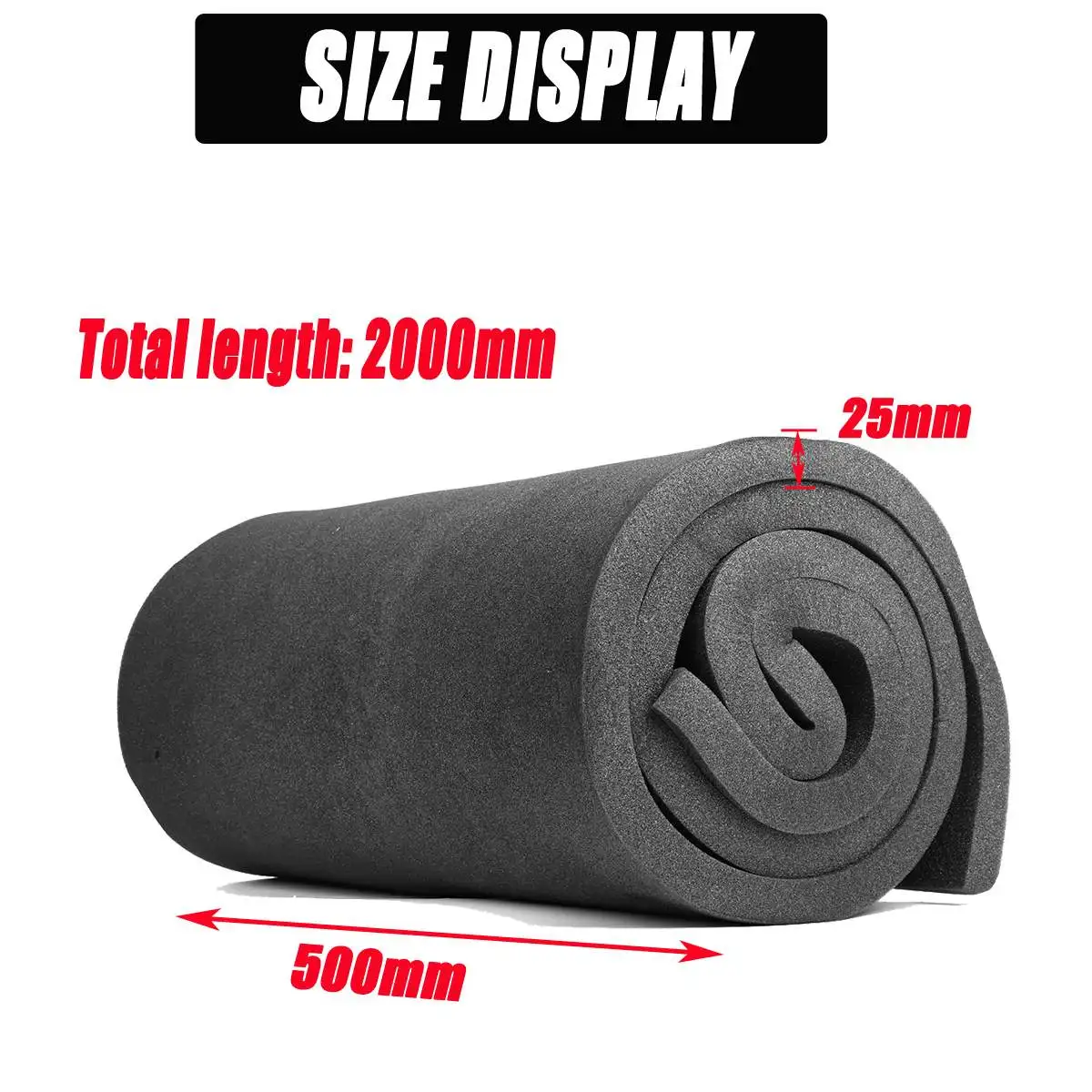 High Density Seat Foam Rubber Replacement Upholstery Sofa Cushion Pad Black  White Soft Firm Foam 200X50cm