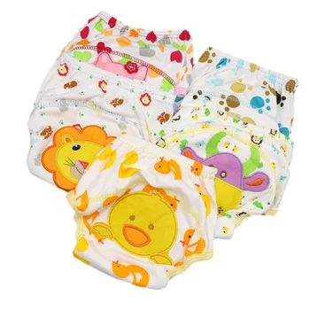 Pannolini in Cotone per Neonati Unisex Riutilizzabili Mutandine Lavabili per l'Addestramento dei Bambini Taglie S M L