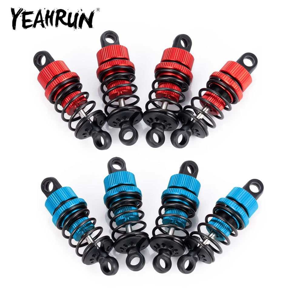 YEAHRUN 4 Stück 50 mm/52 mm Ölstoßdämpfer aus Aluminiumlegierung für Tamiya M03 M04 M05 M06 1/10 RC Drift Car Upgrade-Teile