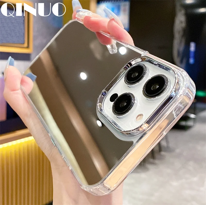Luxury Makeup Mirror Shockproof Acrylic Case with Bumper Cover