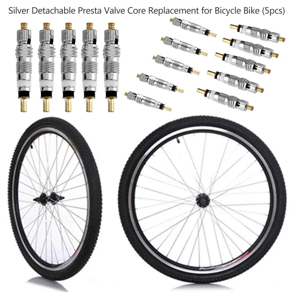 5-500Pcs Valve Core Detachable Presta Valve Cores Bicycle Bike Valve for Bicycle MTB/Road Bike Tube Service Repair Tool