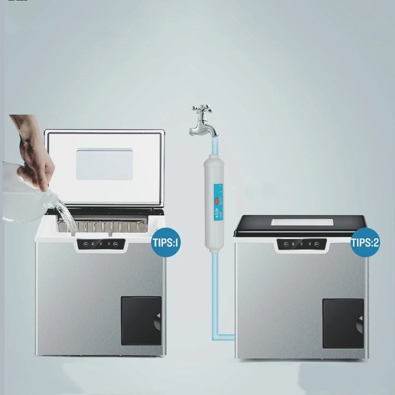 YYHC-Portable Ice Machine Rapidly Self Clean Ice Maker with Crushed 18pcs Per Cycle 7-10mins