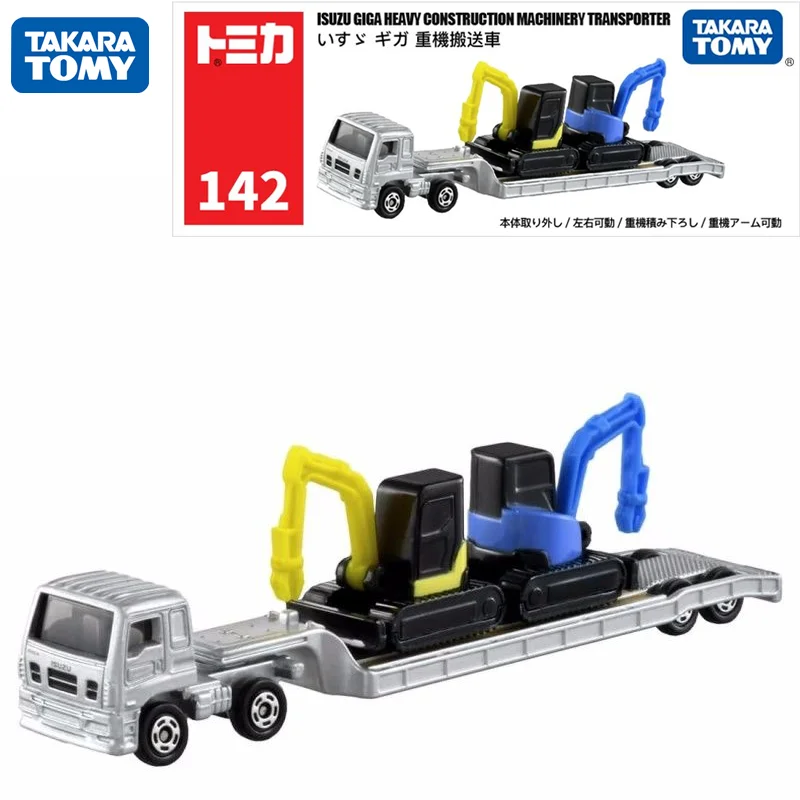

TAKARA TOMY Tomica New NO.142 Isuzu GIGA Heavy Machinery Transport Vehicle Car Toys Metal Gifts for Children Boys