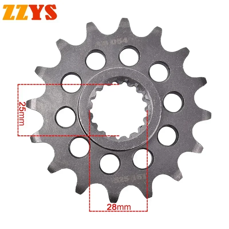 

525-16T 525 16T Tooth Motorcycle Front Sprocket Gear Staring Wheel Cam For Aprilia 1000 RSV4 Factory APRC SE 11-14 1000 SL Falco