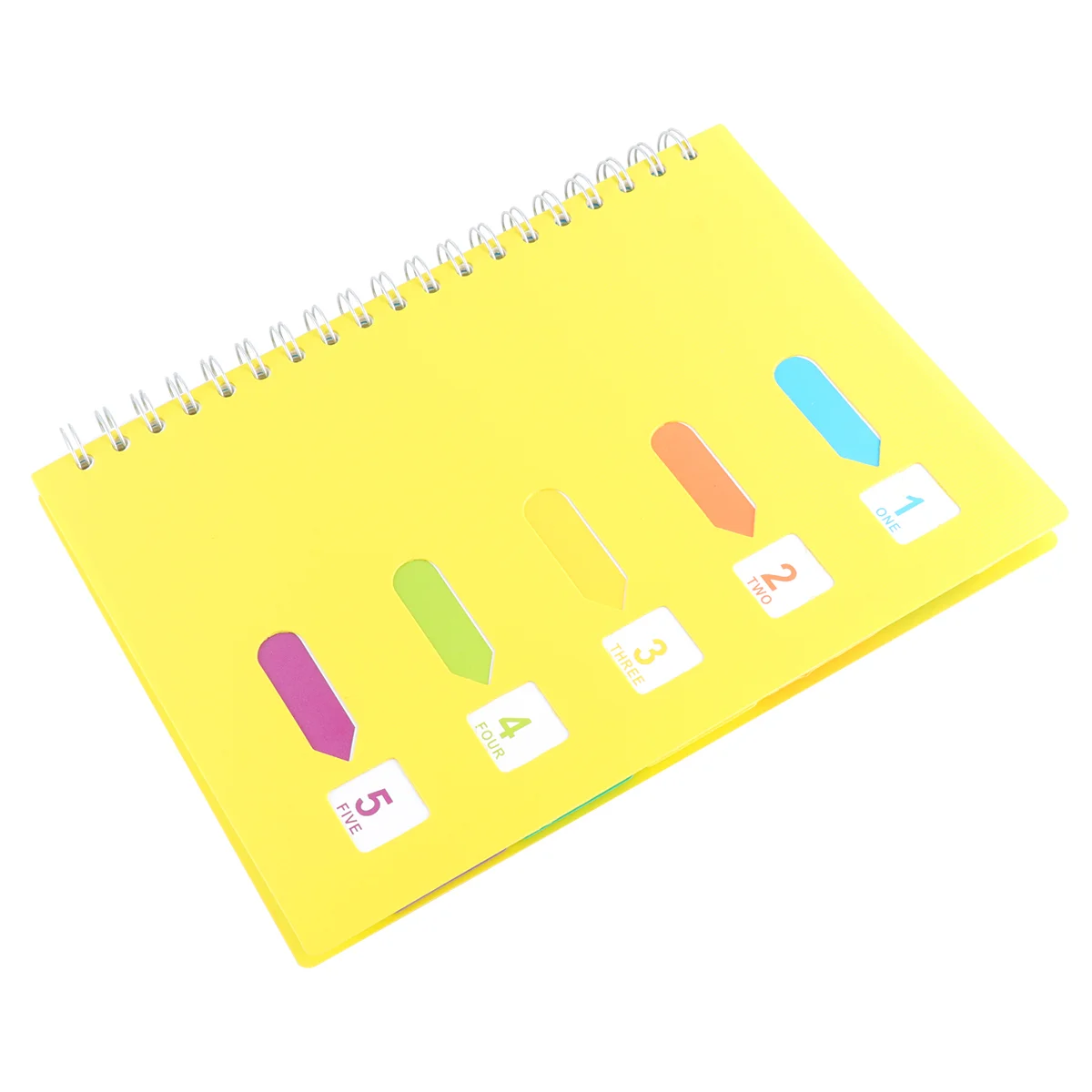 

B5 Wirebound Spiral Notebook, Colorful Label, College Ruled Paper, Category Journal Memo Notepads for School Office Green