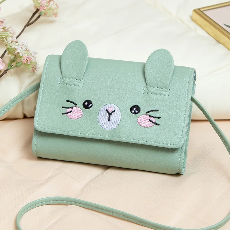 Mini Cartoon Bag Baby Wallet 2025 New Children'S Small Bag Girl'S Elegant Cute Rabbit Crossbody Bag