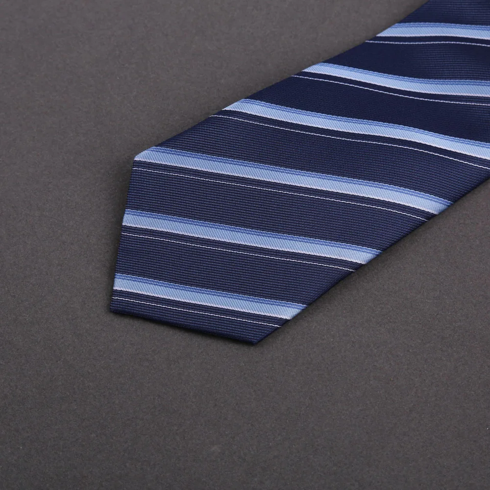 Dünne gestreifte Krawatte für Herren, Business, formelle Hochzeit, 8 cm, Blau, Schwarz, Rosa, Rot, Krawatten, modisches Hemd, Krawattenzubehör – Detail 11