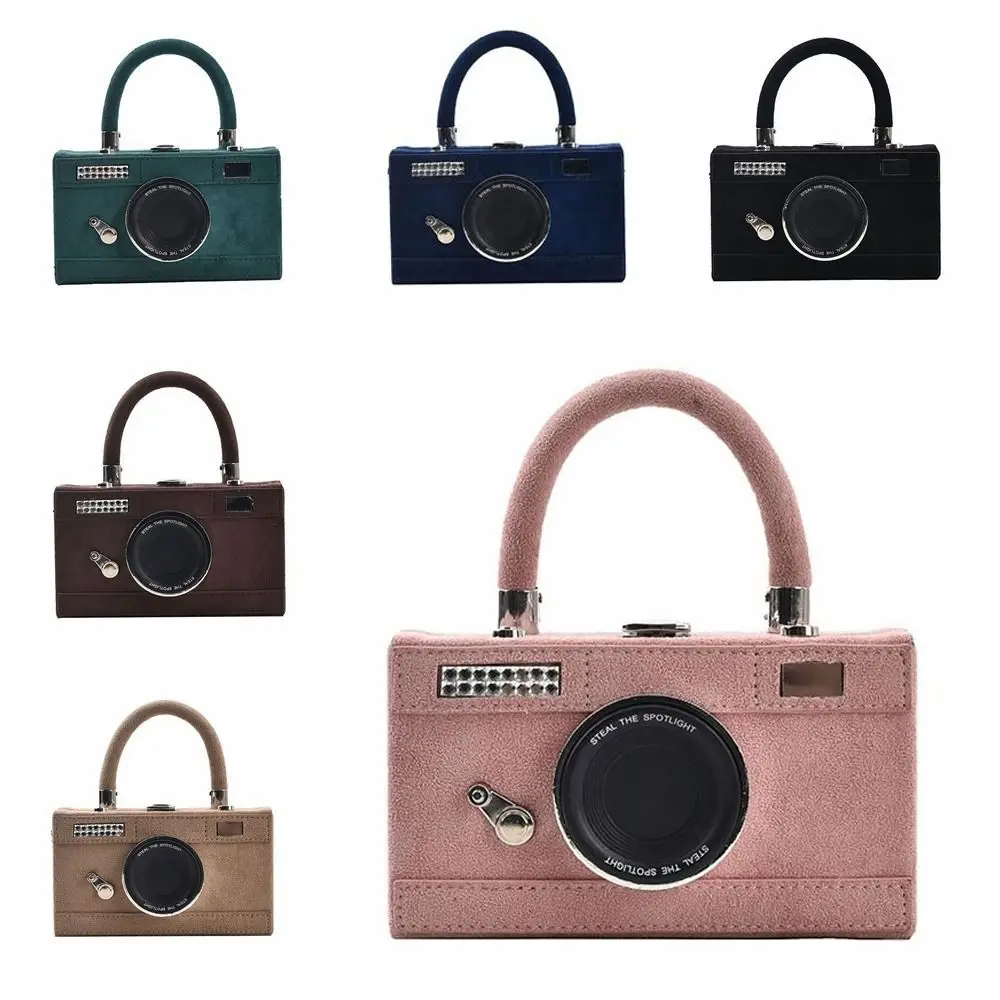 

Сумка через плечо в форме камеры, модная косметичка из искусственной кожи в стиле ретро, вместительная косметичка для девочек