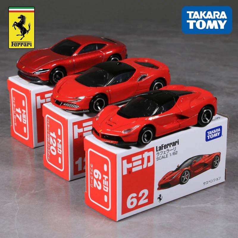 TOMY Ferrari F40 Roma SF90 SP3 Ferrari F8 ENZO F355 F50 Laferrari 512BB Alloy Car Diecasts & Toy Vehicles Car Model For Children 4