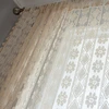 American Style Hollowed Out Beige Flower Fringe Curtain Finished Free Perforated Rod Pocket Bedroom Living Room Curtains 3